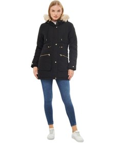 Resim Kadın Büyük Beden Spor Kapüşonlu Mont M5565 Bgl-st03224 001 