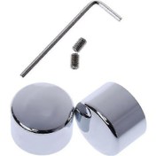 Resim Vkemall Harley 883/1200/softail/xg/xl Dyna Trike Ön Eksen Kapakları - Alüminyum Koruyucu Dekoratif Kapağı Çift Set Siyah/gümüş 