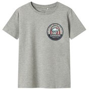 Resim Name It Nkmjett Amongus Nreg Ss Top Box Sky Çocuk T-Shirt Gri 