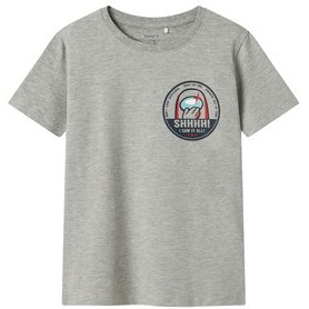 Resim Name It Nkmjett Amongus Nreg Ss Top Box Sky Çocuk T-Shirt Gri 