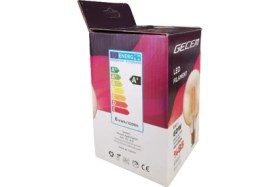 Resim Gecem 6W G95 Rustik LED Filamentli Ampul Sarı Işık 660 Lümen 2li Paket 