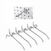 Resim DNZRAF Delikli Pano Kancası, Paslanmaz Delikli Panel Kancası. 10 Adet 2.5 Cm-25 Cm 