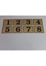 Resim Gendec 6X8 Cm Yapışkanlı No 1'Den 8'E 