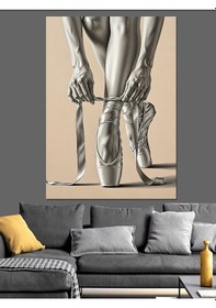 Resim Tablo Mega Bale Ayakları Çizimi Anatomik Dekoratif Kanvas - Mdf Ahşap Tablo 