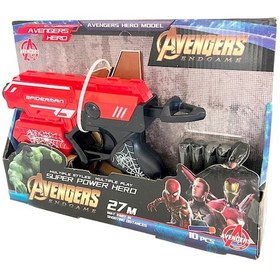 Resim Örümcek Adam Nörf Tabanca Oyuncak Spider Man Sünger Plastik Atan Nerf Silah 