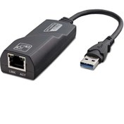 Resim ALFA AKSESUAR 03 Ethernet Card Usb3.0 1000Mbps Siyah HDX5265 