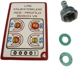Resim Lpg Ocak Memesi? Enjektör 4 Lü Set Di?rsek Ve Conta (Üniversal) 