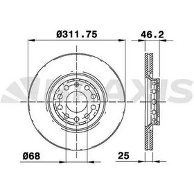 Resim Braxıs Ae0077 Fren Diski On - 2 Adettir 
