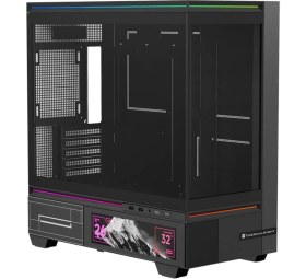 Resim Thermalright TL-M10 Vision Black Argb Temperli Cam Mid Tower Matx Gaming Kasa 
