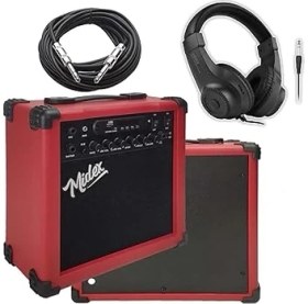 Resim MGA-25RDBT-HD Şarjlı Elektro Gitar Amfisi 25 Watt USB Bluetooth Distortion Kulaklık ve Kablo 