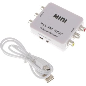 Resim Sharplace DVD Oynatıcı Için Ntsc Mini Iki Yönlü Tv Format Sistem Dönüştürücü (Yurt Dışından) 