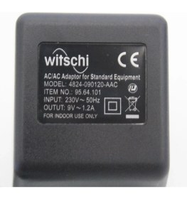 Resim Witschi Watch Expert II III Chronoscope S1 Saat Test Cihazı 9V 1.2A Adaptör 4824-090120-AAC 