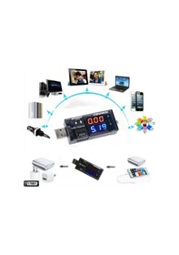 Resim Usb Volt Amper Metre Telefon Şarj Ölçer 