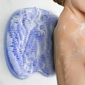 Resim 1 adet GentleTouch Kaymaz Duş Ayak Ovucu Masaj Aleti - Dolaşımı İyileştiren Peeling Yastığı, Alkol ve Parfümsüz, Manuel İşlem, Pil Gerektirmez - Banyo Aksesuarı 