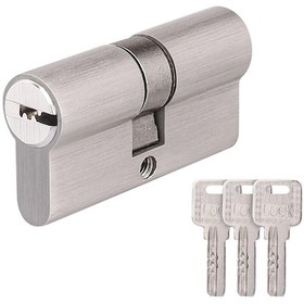 Resim Anahtarlı 30/30 Kilit Silindiri - Çift Silindir Profili - Silindir Kilidi - Yedek Aksesuarlar - Aynı Kapanış Silindiri - Ön Kapı İçin Güvenlik Kilidi 