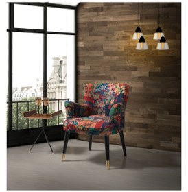 Resim Mobilyabazari Patchwork Çay Seti Tekli Koltuk, Salon, Balkon 