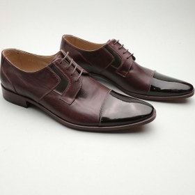 Resim Gondol Erkek Hakiki Deri Klasik Kahverengi 42 Ttx.175 