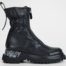 Resim Valmenti Kadın Siyah Hakiki Deri Casual Bot 33 7800 Bn Bot Sk23/24 Siyah 