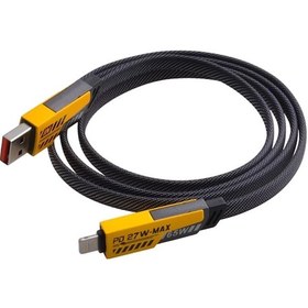 Resim 4'ü 1 Arada Usb Hızlı Şarj Ve Veri Kablosu 65w Güç, Çoklu Nrzsnt - 27 Bağlantı, 1.2m 