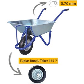 Resim Genel Markalar Adalı Galvanizli Demonte El Arabası Tüplas Burçlu Teker 0.70 Mm Sac 