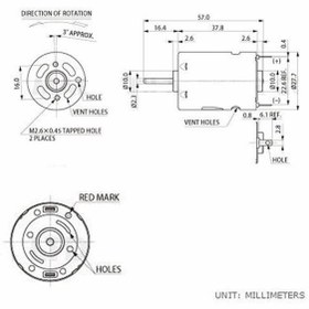 Resim Genel Markalar RS380 DC Motor 20000 RPM Yüksek hızlı DC 18V DIY RC Oyuncak Model Araba Bot Helikopter Vakum Fan Ele 