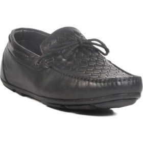 Resim 2Y0173SIYAH Hakiki Deri Erkek Loafer 