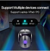 Resim Prestigegoods Inphıc X2 3 Modu Fare Kablosuz Bluetooth 4.0/5.0 2400 Dpı Şarj Edilebilir Dizüstü Bilgisayar İçin X2 