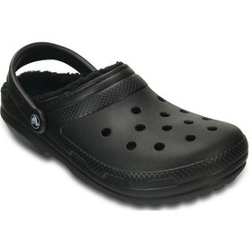 Resim Crocs Classic Lined Clog Uniseks Terlik 203591-060 Siyah 
