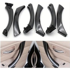 Resim Dashanshop 1 Adet Yüksek Kaliteli Karbon Fiber Kapı Kolu Kapağı Sol Set Bmw 3 Serisi E90 E91 E92 