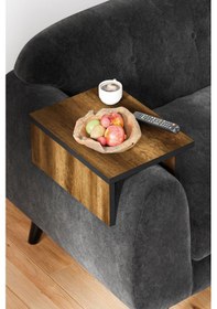 Resim Kls Ayarlanabilir Koltuk Sehpası Yan Sehpa - Ceviz Kls - Ceviz1 