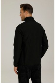 Resim Lumberjack 2w M-softshell Track Top 2pr Siyah Water Proof Fabrıc Su Itici Yağmurluk 