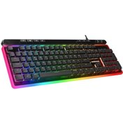 Resim Rampage Shıne K14 Siyah Usb Rgb Backlight Membrane Gaming Oyuncu Klavye Rampage 