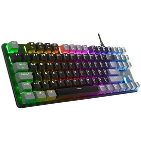 Resim Acer Emachines Eak87 Rgb Mekanik Red Switch Tkl Oyuncu Klavyesi - Siyah Gri 87 Tuş Kompakt Gaming 