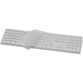 Resim Mcstorey Apple Magic Keyboard-1 Kılıf Klavye Koruyucu Türkçe Q Baskılı (UK-US) A1243 Kablolu Model Ile Uyumlu 