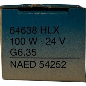 Resim Osram 64638 Hlx 100w 24v G6.35 Duylu Halojen Ampul 