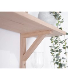 Resim Karaköse Ahşap 2'li Montessori Halatlı Askılı Ahşap Dekoratif Duvar Rafı Kitaplık 75 cm 