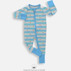 Resim 1.0 Tog Little Fish Çizgili Uyku Tulumu - 2-3 Yaş 