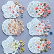 Resim 6 adet Çiçek Silikon Kalıp, Reçine Kalıp, Takı Kalıp, Bahar, Sevgililer Günü, Baba Günü, Anne Günü, Şükran Günü, Doğum Günü Hediyesi için DIY Kalıp, Küpeler, Manikürler, Bilezikler, Kolyeler, Yüzükler ve Diğer DIY Kalıplar için Uygun 