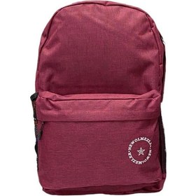 Resim Su Geçirmez Kumaş Ortaokul Lise Unisex Okul Sırt Ve Seyahat Çantası - Bordo 