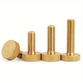 Resim M3 M4 M5 M6 Pirinç Düz Kafa El Tornavida GB835 Saf Bakır Büyük Başlıklı Tırtıklı El Tornavida Kolu Sıkma Tornavida 3-5 adet (Renk: 4mm, Boyut: M3-M6 3-5 adet) 