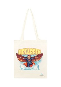 Resim Anadolia Çocuk Hezârfen Motif Ham Bez Çanta 