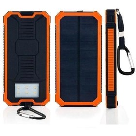 Resim 18000 mAh Solar Güneş Enerjili 6 LED Işıklı Powerbank 