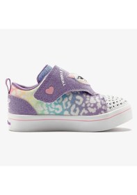 Resim Skechers Twi-lites-twinkle Pets Kids Light Sneaker Cırt Cırtlı Işıklı Sesli Çocuk Ayakkabısı Mor Mor 