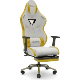 Resim Warrior Aragorn Blanc Deri Oyuncu Koltuğu - Hardal - Ayak Uzatmalı Bilgisayar Sandalyesi 1698B0492 