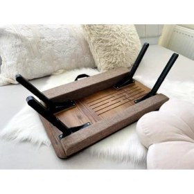 Resim Storemax Axolotl Plus Lidya Telefon Tablet Bölmeli Katlanır Ayaklı Minderli Laptop Sehpası Bilgisayar Çalışma Masası 