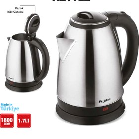 Resim asil işitme Fujitel Hidro Su Isıtcı Çelik Kettle 1.8 Lt. 