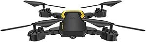 Resim Katlanabilir Mini Drone, HD Kamera, 4 Pervane, Siyah-, Kompakt Tasarım 
