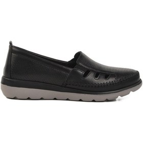 Resim Voyager Siyah Hakiki Deri Anatomik Kadın Casual Ayakkabı Z110 Z Siyah 