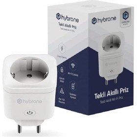 Resim Akım Korumalı Wi-fi Akıllı Priz, Enerji İzleme, Çocuk Kilidi, 16 Amper, Uygulama İle Uzaktan Kontrol 