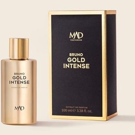 Resim MAD Parfüm Bruno Gold Intense,Extrait De Perfume,Tropikal Meyveler, Yasemin ve Amber ile Meyvemsi, Baharatlı ve Kalıcı,Erkek Parfümü 100ml 
